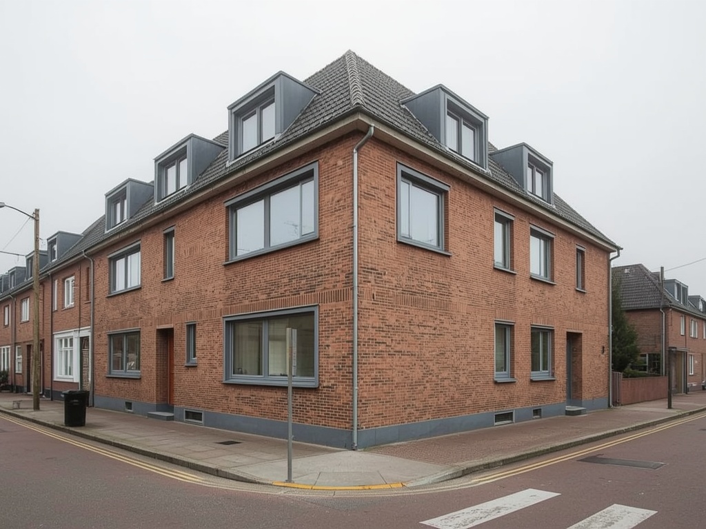 Hoekwoning in Gennep met antracietkleurige kunststof kozijnen